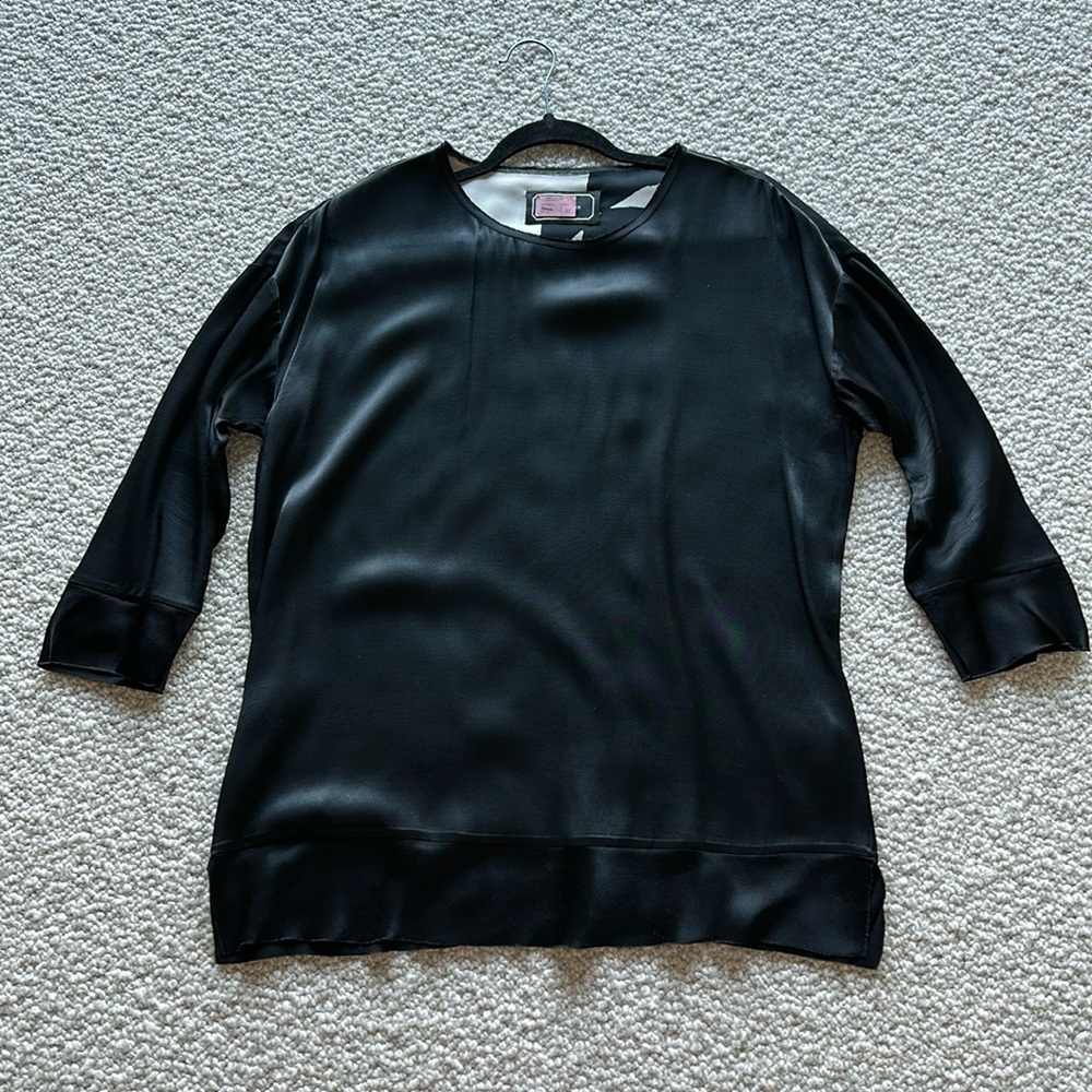Satin tunic top by Malene Birger